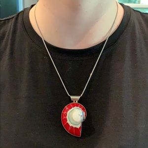 Shell Pendant Sterling Silver 925